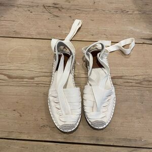 Cream Polo Ralph Lauren Espadrilles size 6.5 NWOT